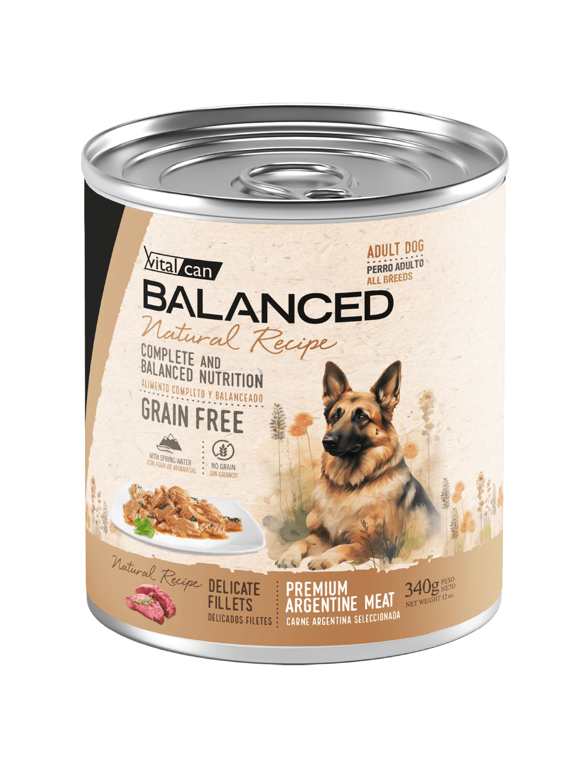 Balanced Natural Recipe Perro Adulto Premium Argentine Meat